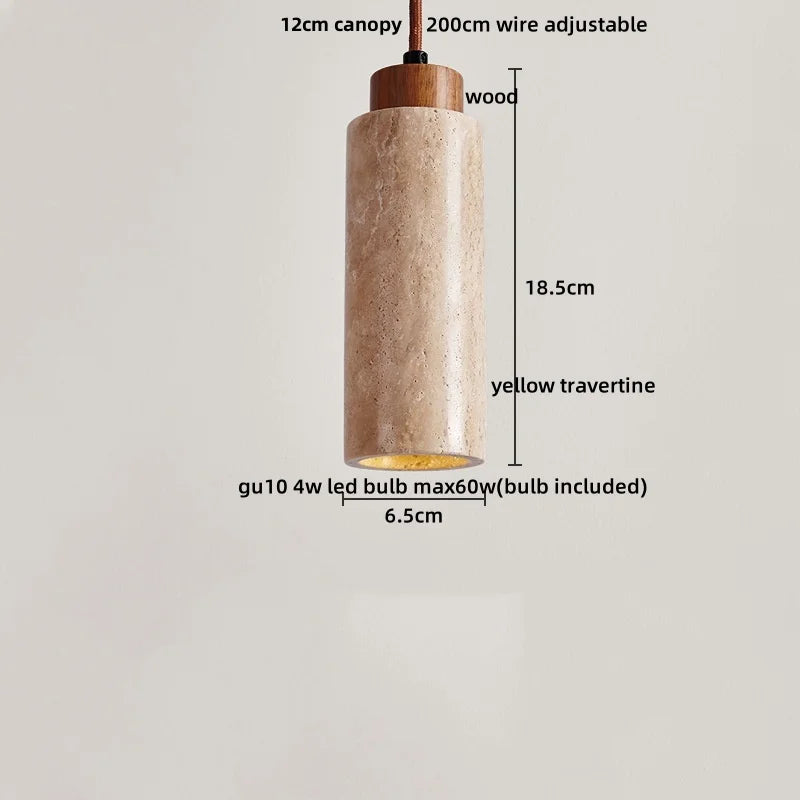 Travertine LED Pendant Lights