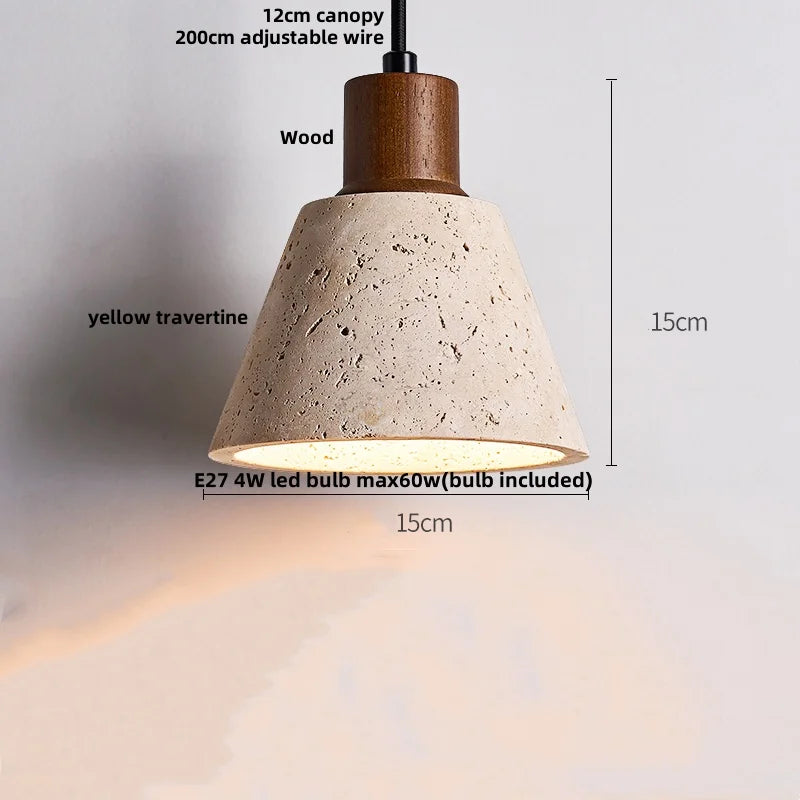 Travertine LED Pendant Lights