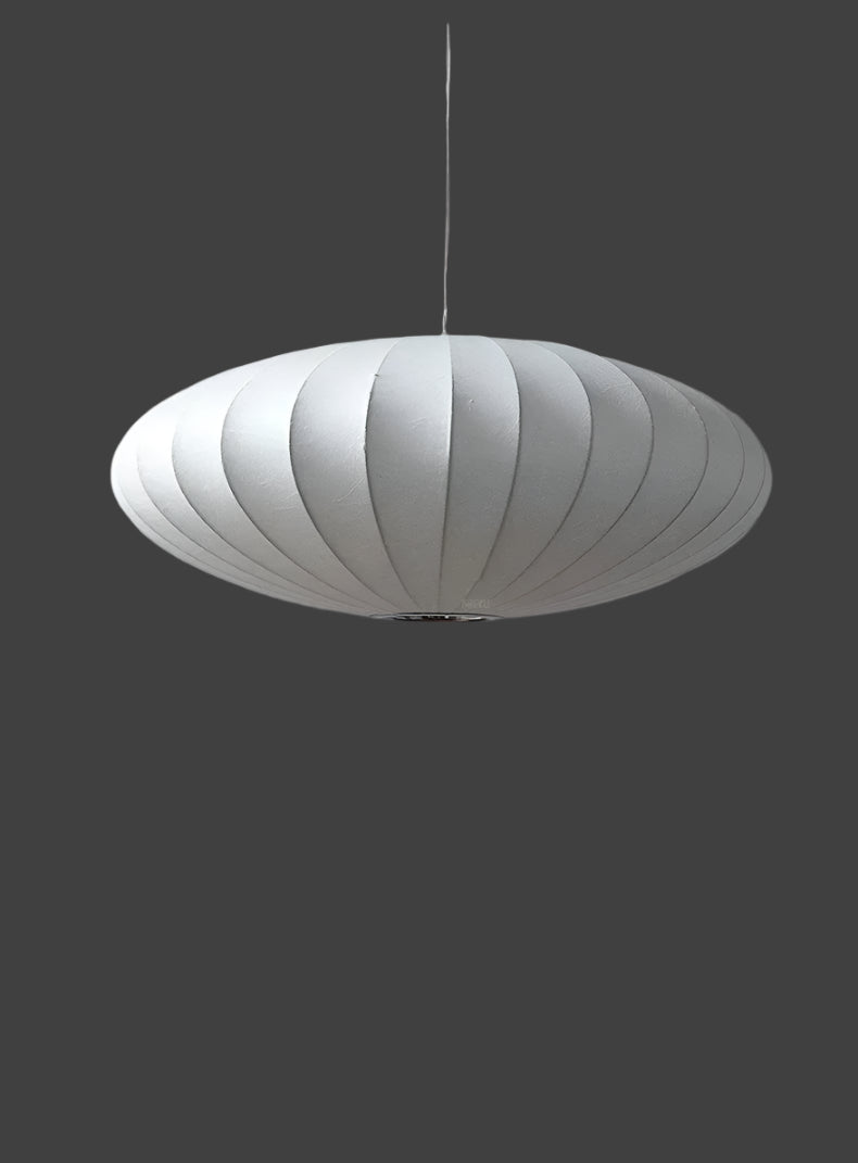 Japanese Style Silk Pendant Light