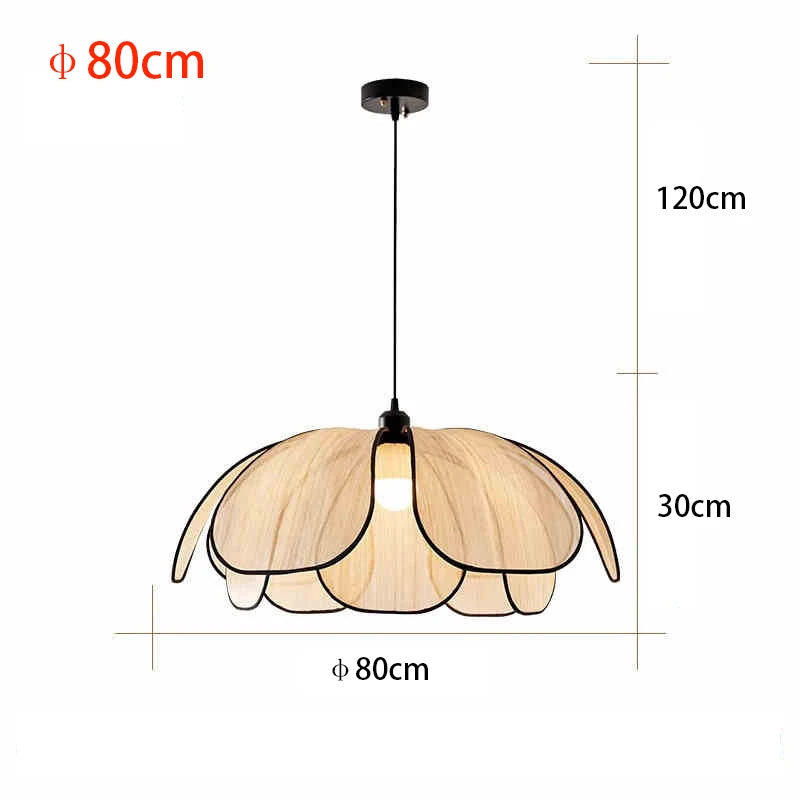 Vintage Style Hand-Woven Lotus Chandelier