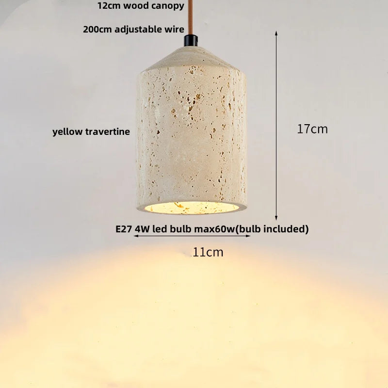 Travertine LED Pendant Lights