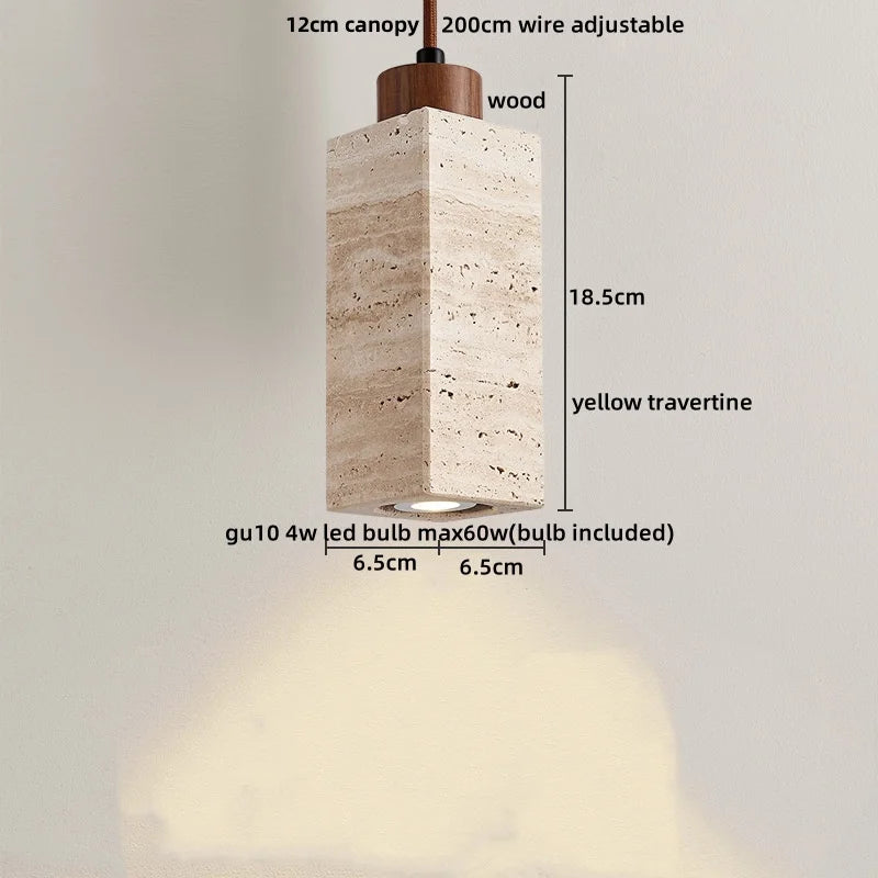 Travertine LED Pendant Lights
