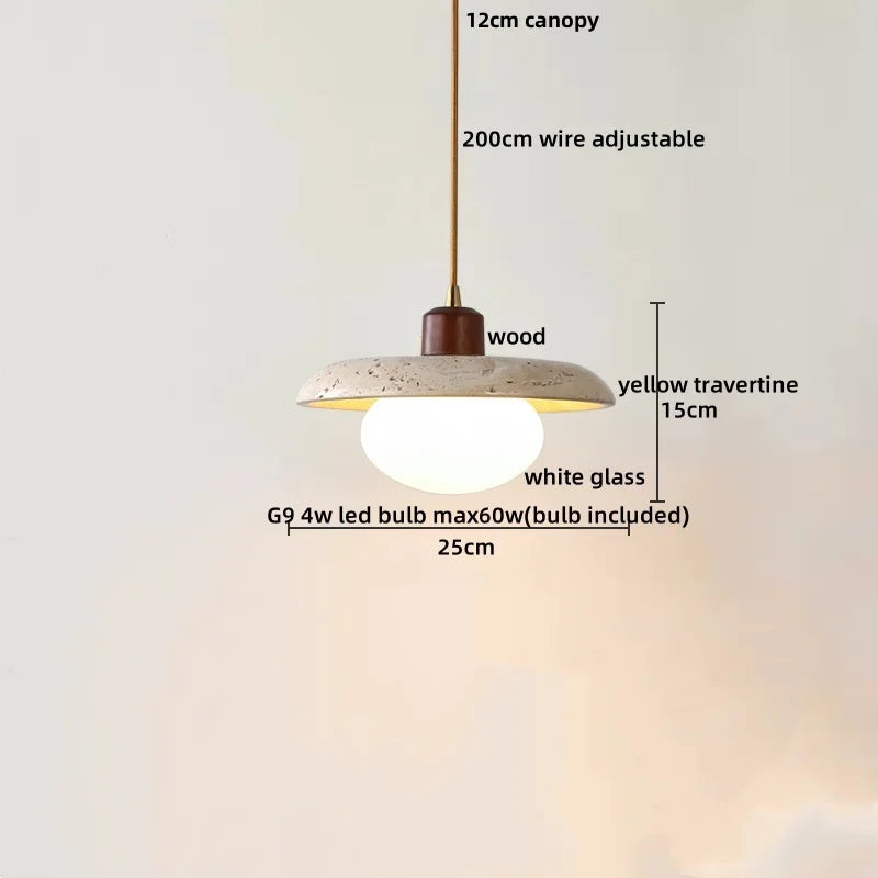 Travertine LED Pendant Lights