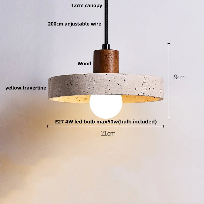 Travertine LED Pendant Lights