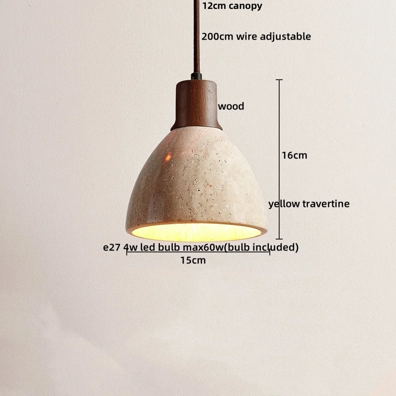 Travertine LED Pendant Lights
