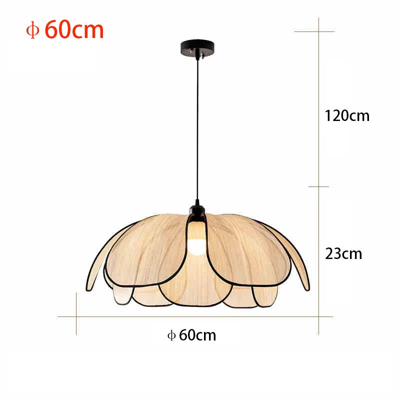 Vintage Style Hand-Woven Lotus Chandelier