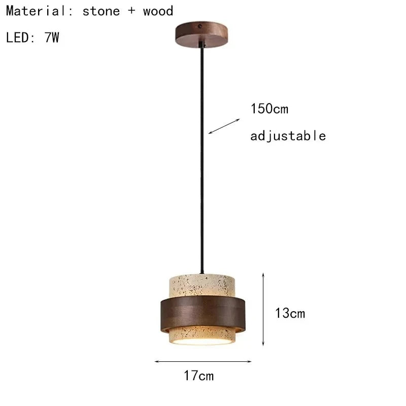Travertine Pendant Light