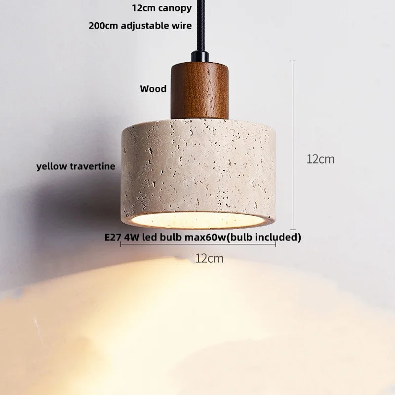 Travertine LED Pendant Lights
