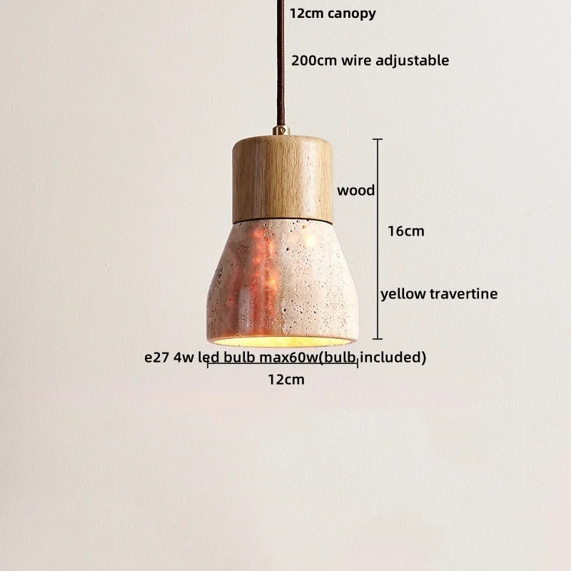 Travertine LED Pendant Lights