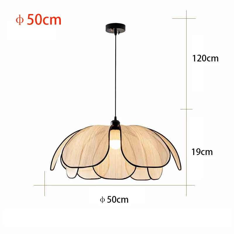 Vintage Style Hand-Woven Lotus Chandelier