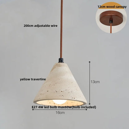 Travertine LED Pendant Lights
