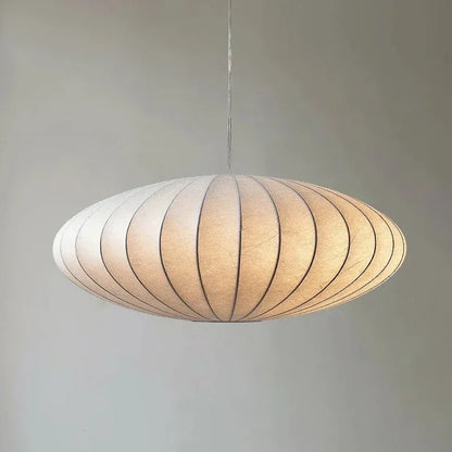 Japanese Style Silk Pendant Light