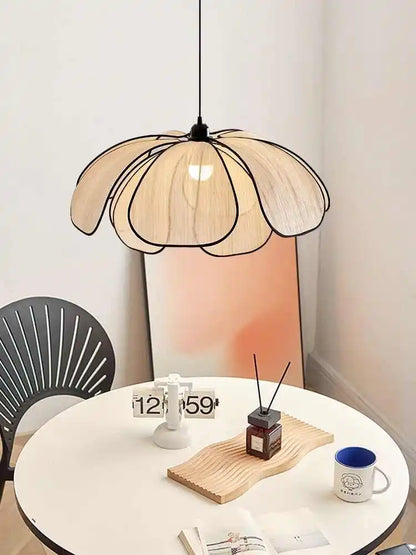 Vintage Style Hand-Woven Lotus Chandelier