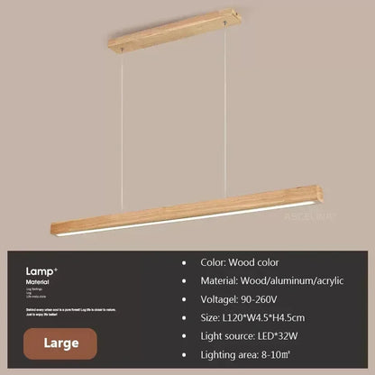 Modern LED Pendant Light Wood