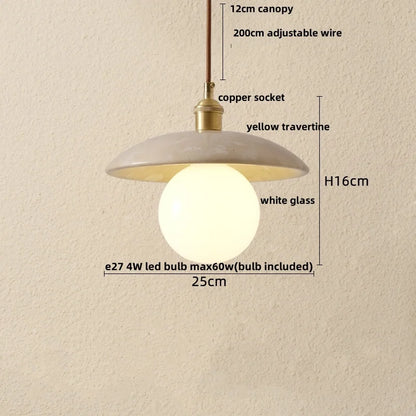 Travertine LED Pendant Lights