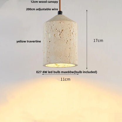 Travertine LED Pendant Lights