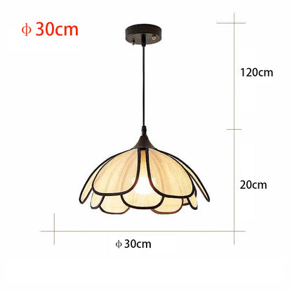Vintage Style Hand-Woven Lotus Chandelier
