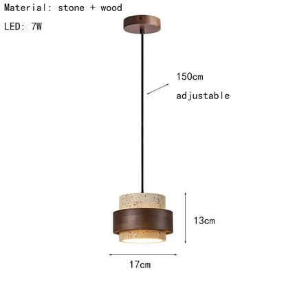 Travertine Pendant Light