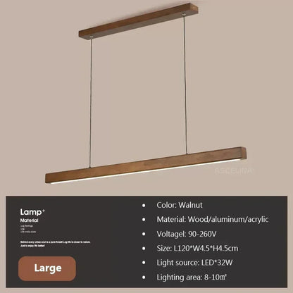 Modern LED Pendant Light Wood