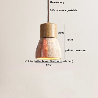 Travertine LED Pendant Lights