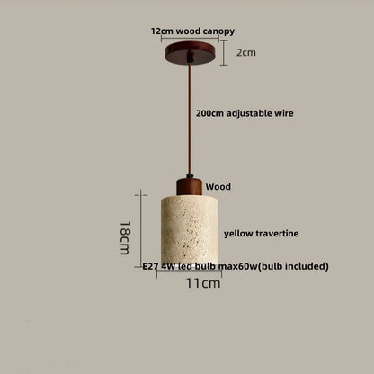 Travertine LED Pendant Lights