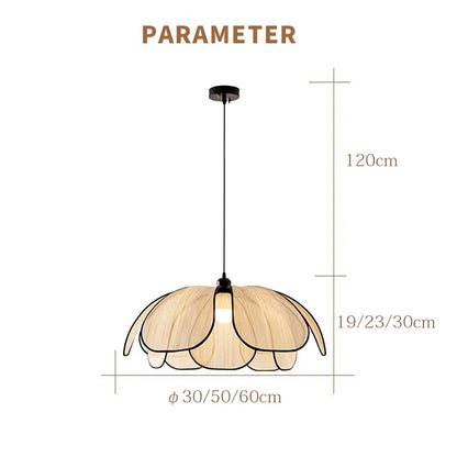 Vintage Style Hand-Woven Lotus Chandelier