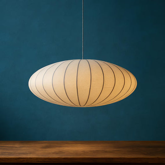 Japanese Style Silk Pendant Light